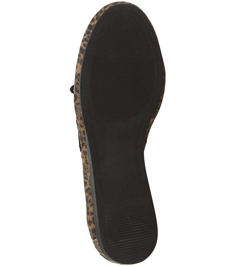 Lucky Brand Timini Leopard Print Suede Boat Shoes