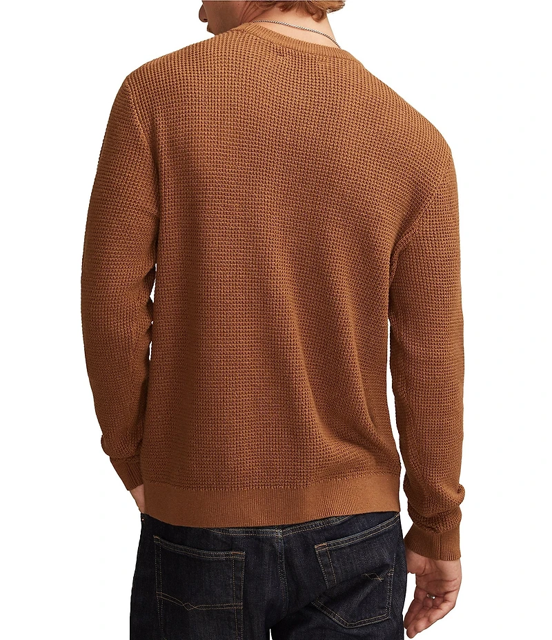 Lucky Brand Waffle Knit Long Sleeve Sweater