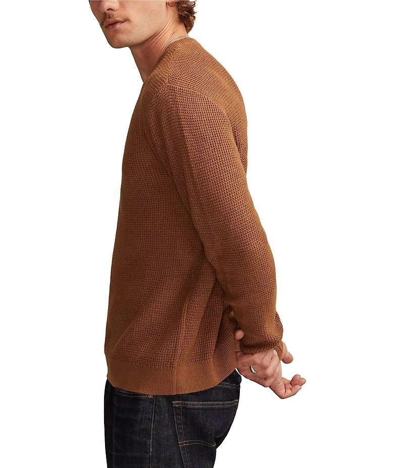 Lucky Brand Waffle Knit Long Sleeve Sweater