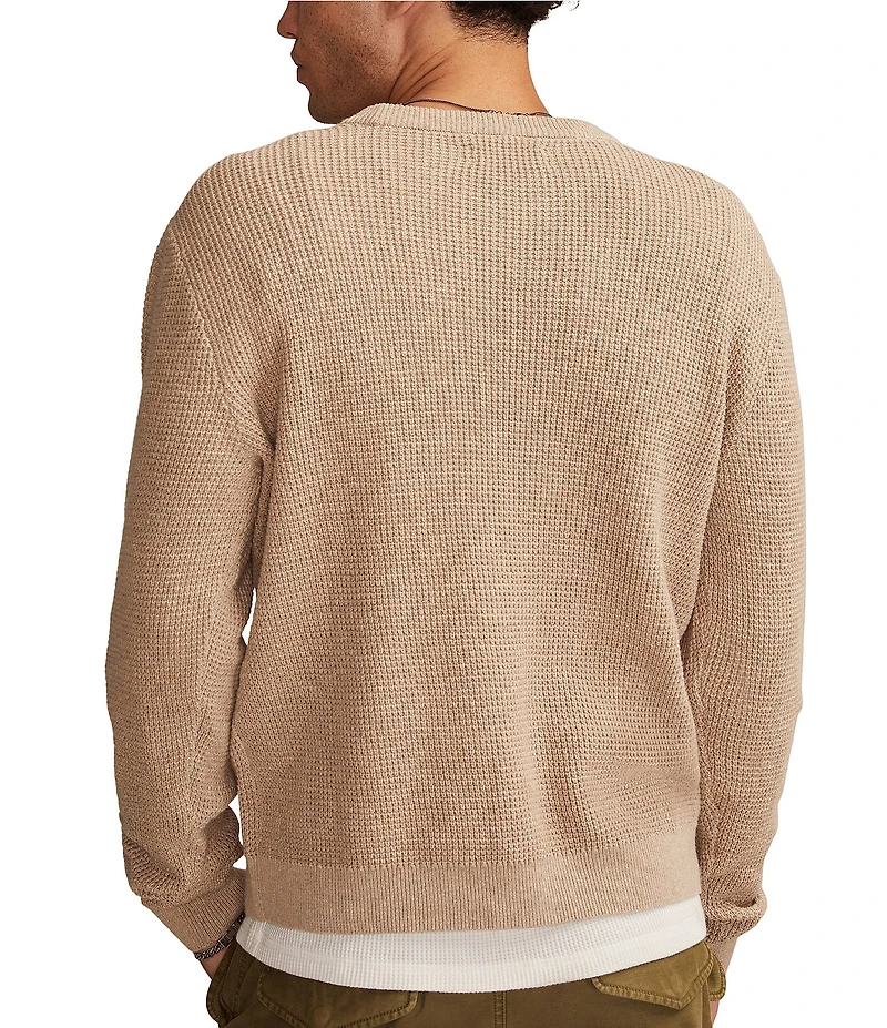 Lucky Brand Waffle Knit Long Sleeve Sweater
