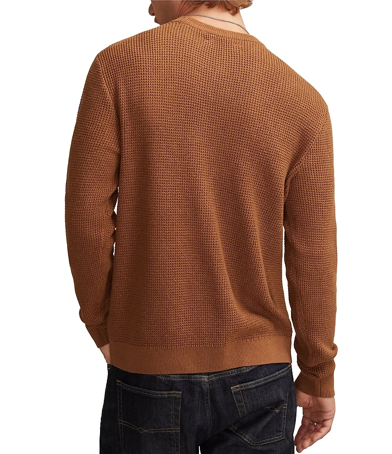 Lucky Brand Waffle Knit Long Sleeve Sweater
