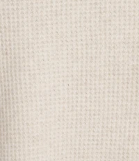 Lucky Brand Bamboo Waffle V-Neck Long Sleeve Top