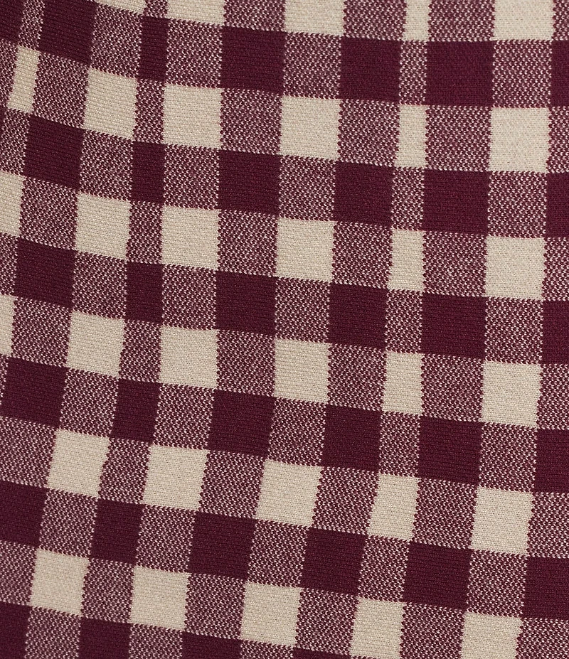 Lucy Paris Andy Check Knit Coordinating Mini Skirt