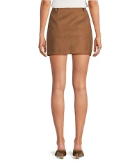 Lucy Paris Darry Suede Mini Skirt