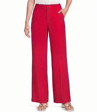 Lucy Paris Diana Flat Front Wide Leg Pocketed Pants