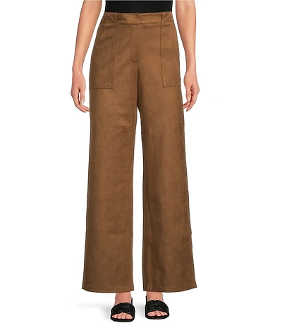 Lucy Paris Diana High Rise Wide Leg Trouser Pants