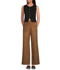 Lucy Paris Diana High Rise Wide Leg Trouser Pants
