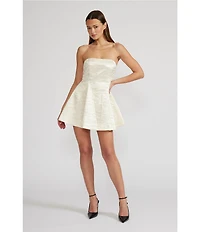 Lucy Paris Dierdre Square Neck Sleeveless Mini Dress