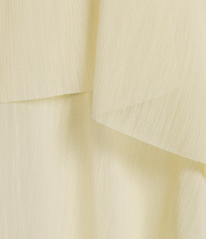 Lucy Paris Emery Ruffle Chiffon Halter Neck Sleeveless Hi-Low Dress