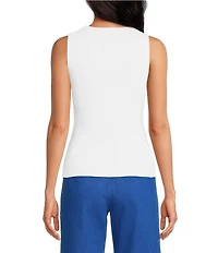 Lucy Paris Eris Knit V-Neck Sleeveless Fitted Vest