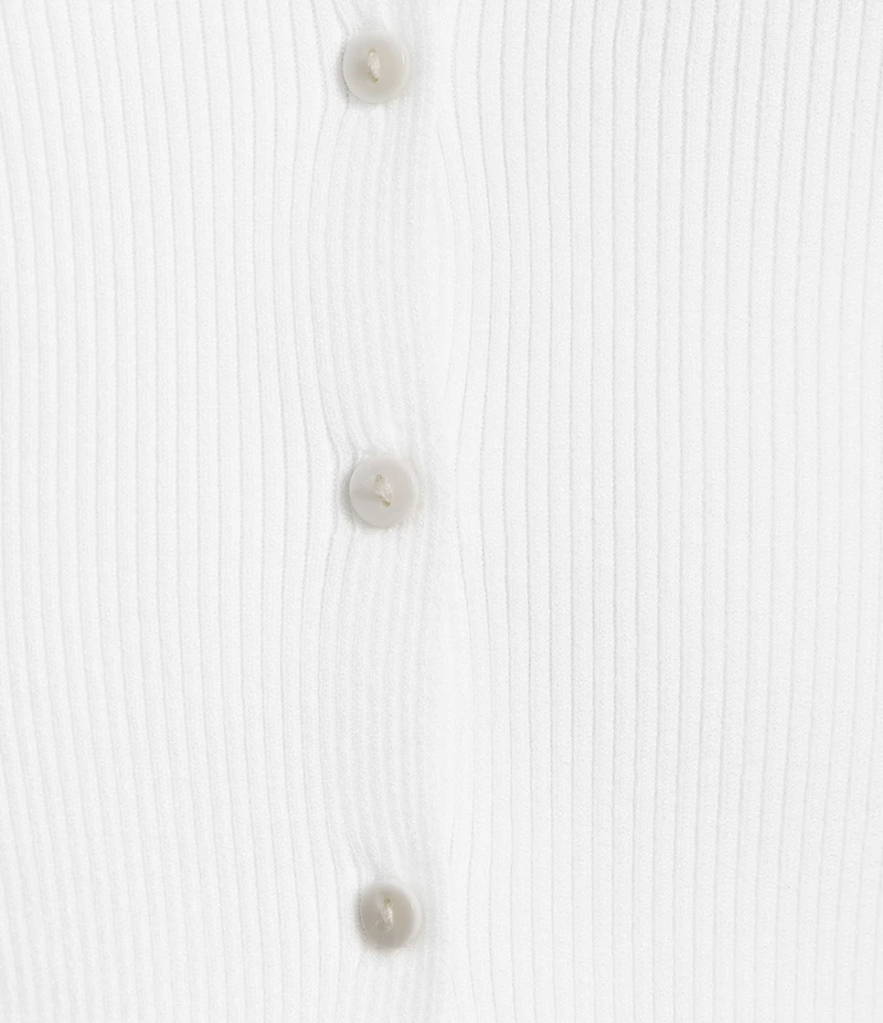 Lucy Paris Eris Knit V-Neck Sleeveless Fitted Vest