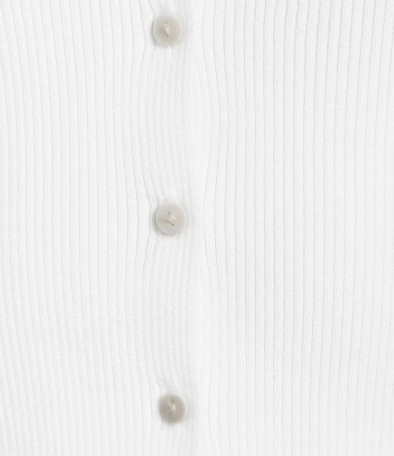 Lucy Paris Eris Knit V-Neck Sleeveless Fitted Vest