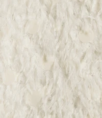 Lucy Paris Erna Crew Neck Long Sleeve Fuzzy Top