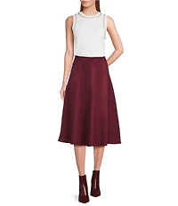 Lucy Paris Giana Knit Crystal Scoop Neck Sleeveless Tank Top