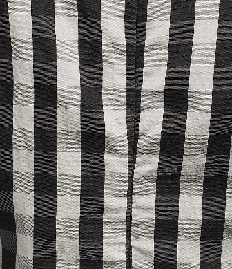 Lucy Paris Ginger Gingham Print Split V-Neck Sleeveless A-Line Midi Dress