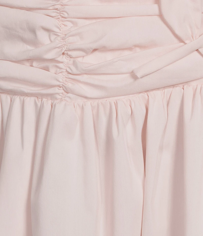 Lucy Paris Harlowe V-Neck Sleeveless Ruched Bodice 3D Floral Midi Dress