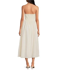 Lucy Paris Hilary Bead Halter Neck Sleeveless A-Line Midi Dress