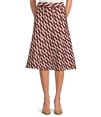 Lucy Paris Katalina Geo Print Knit Midi Coordinating Skirt