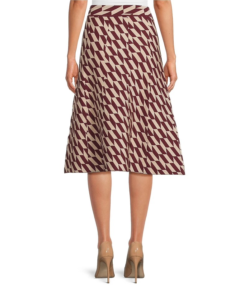 Lucy Paris Katalina Geo Print Knit Midi Coordinating Skirt