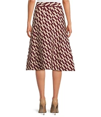 Lucy Paris Katalina Geo Print Knit Midi Coordinating Skirt