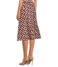 Lucy Paris Katalina Geo Print Knit Midi Coordinating Skirt