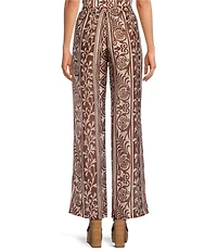 Lucy Paris Kyle Printed High-Rise Straight Leg Coordinating Pant