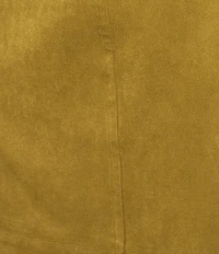 Lucy Paris Lindsay Suede Pencil Midi Skirt