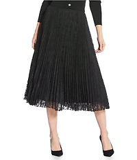 Lucy Paris Madison Pleated Midi Skirt