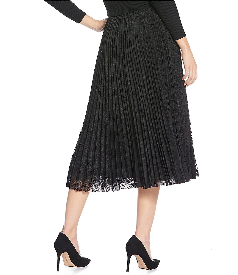Lucy Paris Madison Pleated Midi Skirt