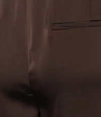 Lucy Paris Maisy High Rise Wide Leg Satin Pant