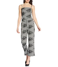Lucy Paris Maria Embroidered Straight Leg Flat Front Pants