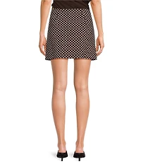 Lucy Paris Montana Polka Dot Printed Coordinating A-Line Mini Skirt