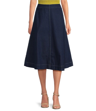 Lucy Paris Nula Denim A-Line Skirt