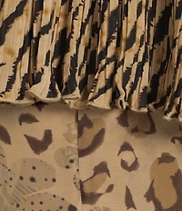 Lucy Paris Nutini Animal Printed Off-the-Shoulder A-Line Mini Dress
