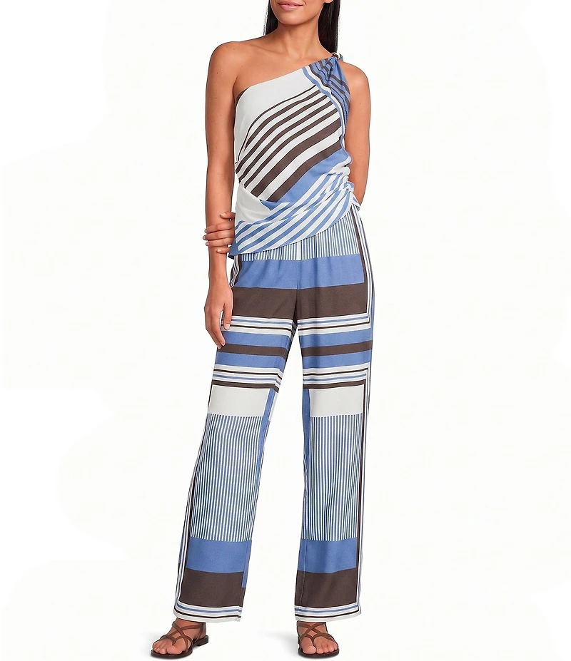 Lucy Paris Paul Printed High Rise Wide Leg Coordinating Pants