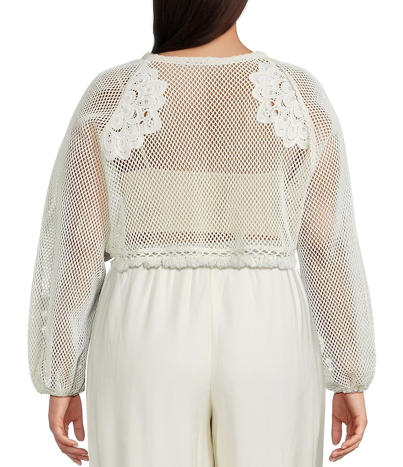 Lucy Paris Plus Dual Reversible Crochet Top