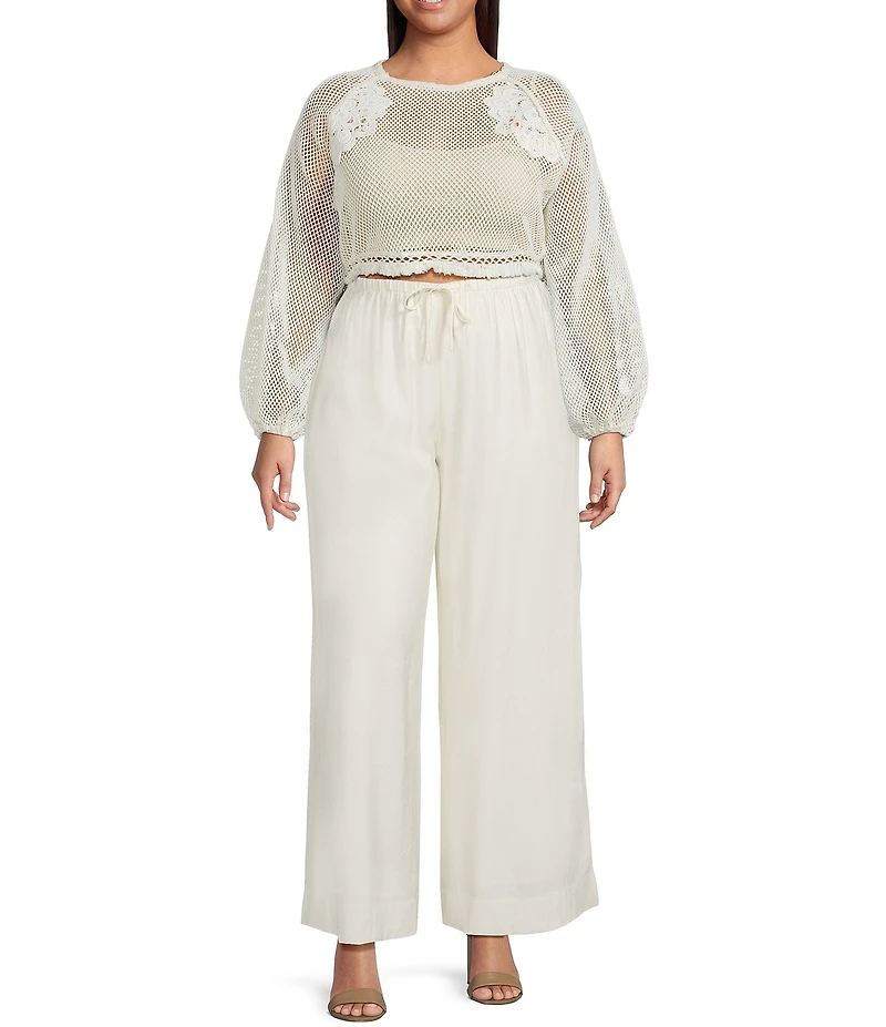 Lucy Paris Plus Dual Reversible Crochet Top