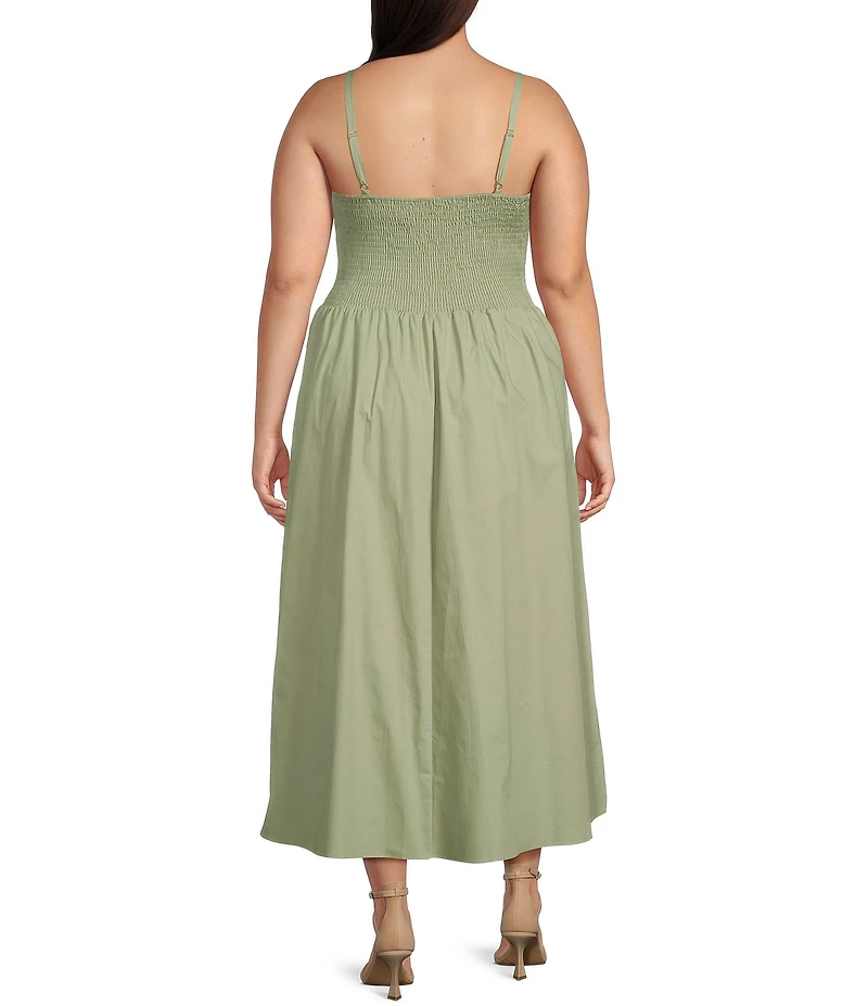 Lucy Paris Plus Hazel Smocked Long Dress
