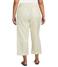 Lucy Paris Plus Johnny Stripe Print Front Pocket Pants