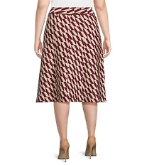 Lucy Paris Plus Kataline Printed Midi Skirt