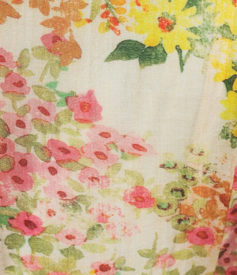 Lucy Paris Plus Size Alexis 3/4 Sleeve Printed Mini Dress