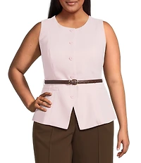 Lucy Paris Plus Size Anna Belted Vest