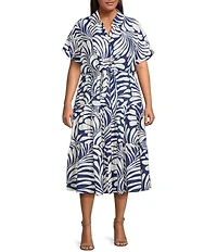 Lucy Paris Plus Size Bloom A-Line Coordinating Midi Skirt