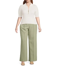 Lucy Paris Plus Size Callan Short Sleeve Sweater