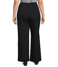 Lucy Paris Plus Size Double Knit Wide Leg Pants