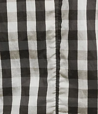 Lucy Paris Plus Size Ginger Gingham Print Split V-Neck Short Sleeve A-Line Midi Dress