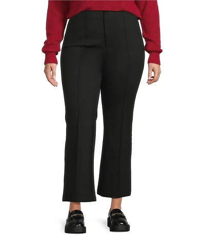Lucy Paris Plus Size Jensen Ponte High-Rise Flare Leg Pant