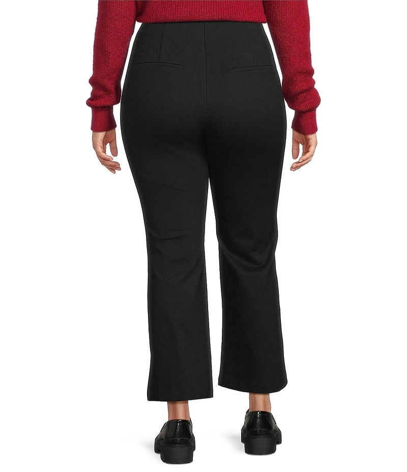 Lucy Paris Plus Size Jensen Ponte High-Rise Flare Leg Pant