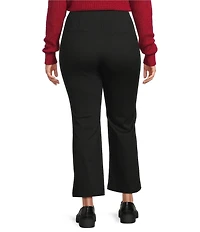 Lucy Paris Plus Size Jensen Ponte High-Rise Flare Leg Pant
