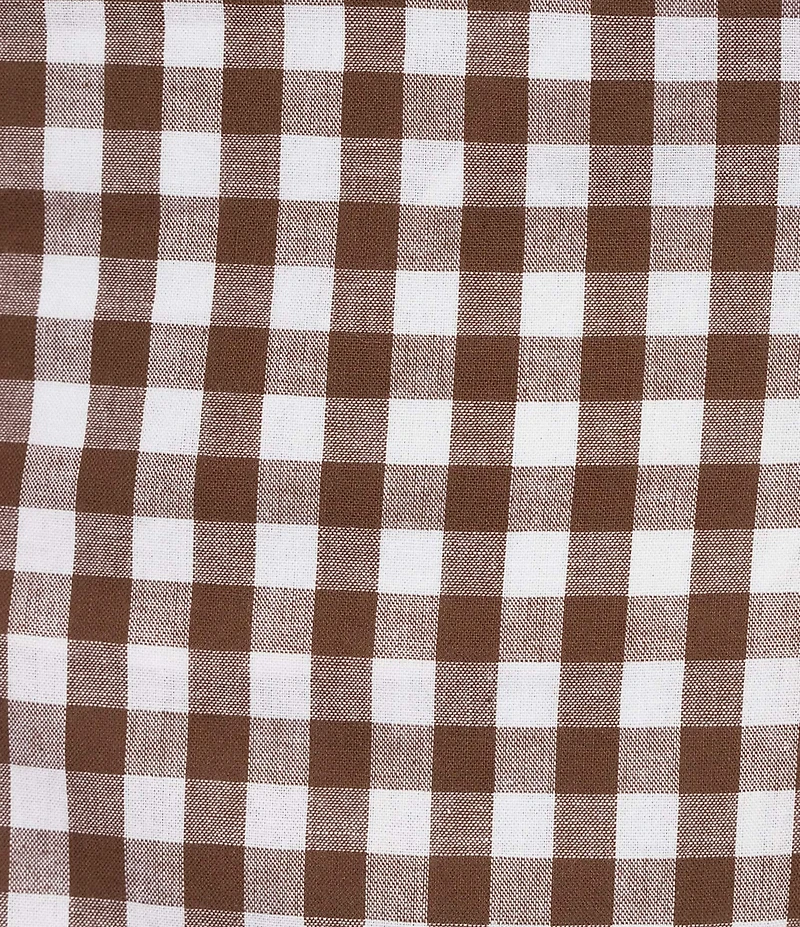 Lucy Paris Plus Size Kalley Gingham Print Square Neck Sleeveless A-Line Maxi Dress